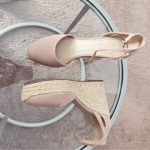 Marc Fisher Blush Espadrille Wedges